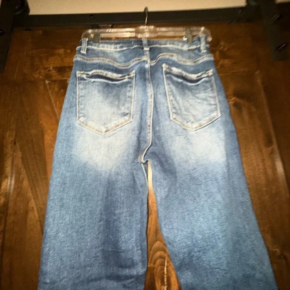 Women's High Rise Blue Jeans - Picture 2 of 4